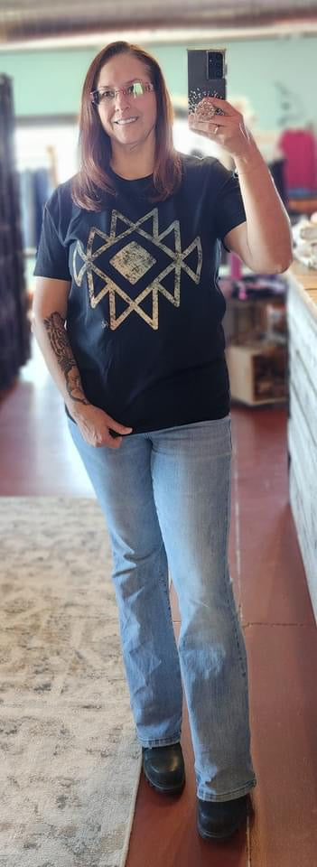 Distressed Aztec T-Shirt