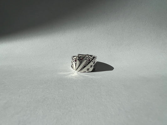 Hand of Cards Ring
