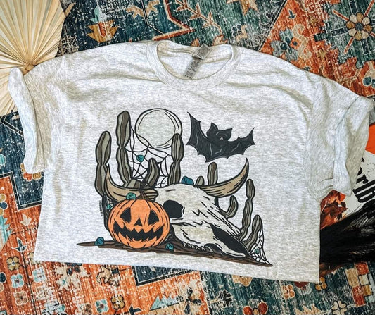 Spooky Turq Skull T-Shirt