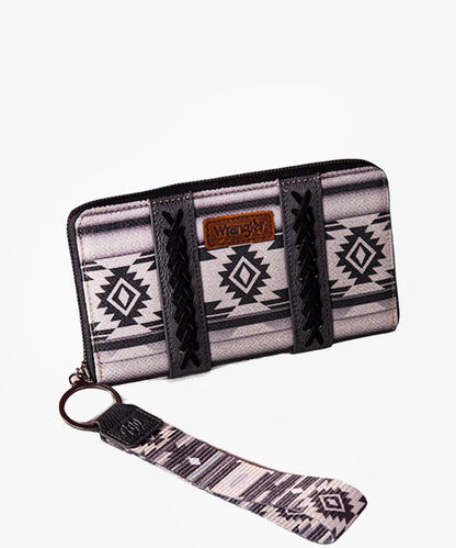 Wrangler Southwestern Pattern Canvas Wallet