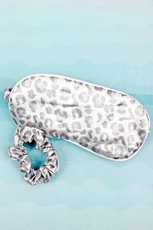 Cat Nap Silky Eye Mask & Scrunchie Set