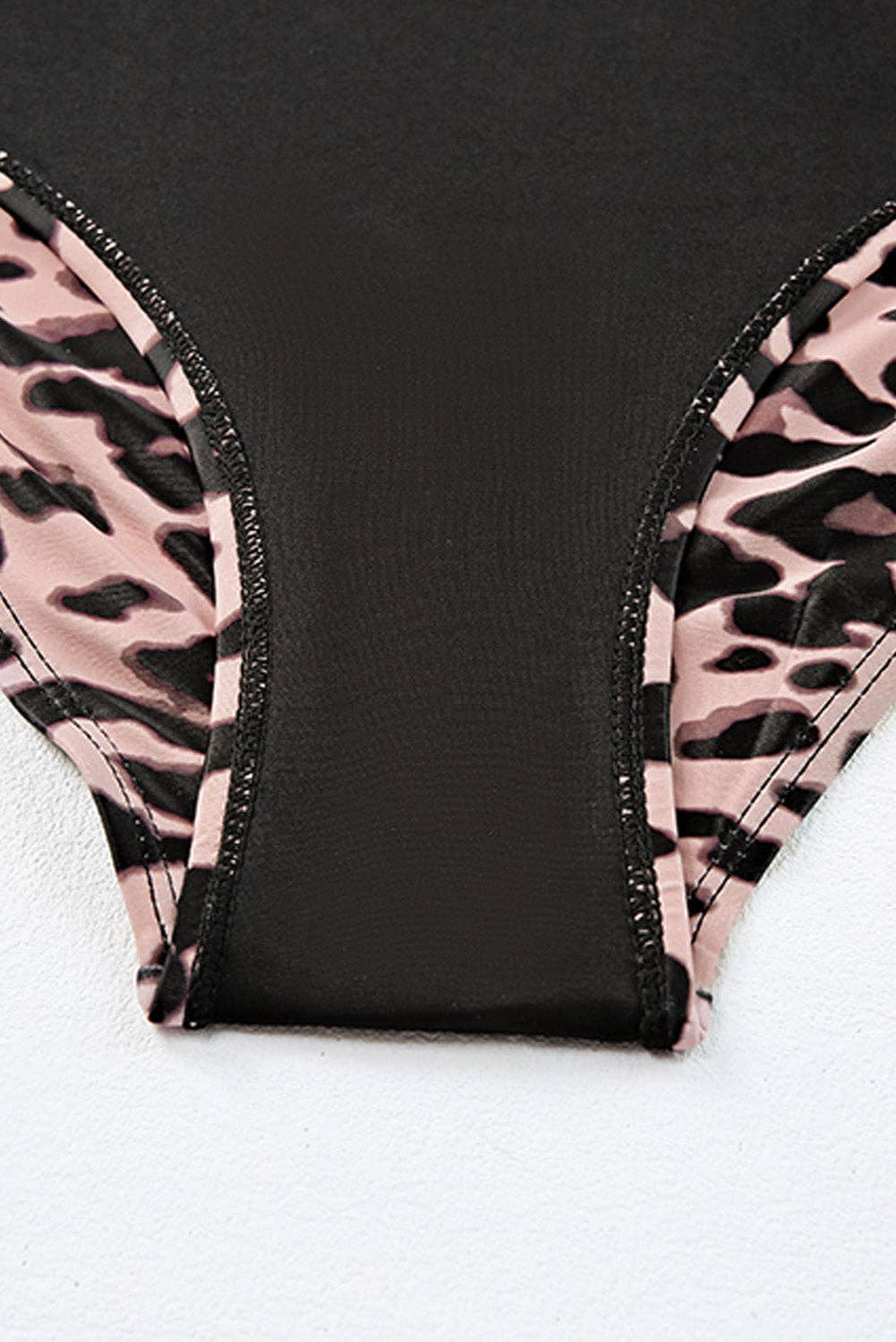 Leopard Button Down Tankini