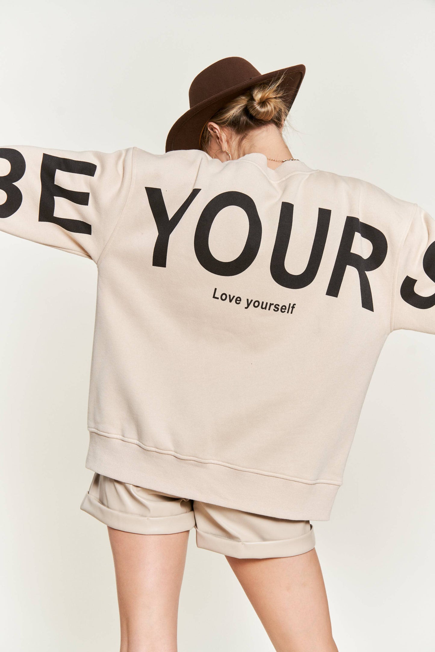 Be Yourself Oversized Sweatshirt