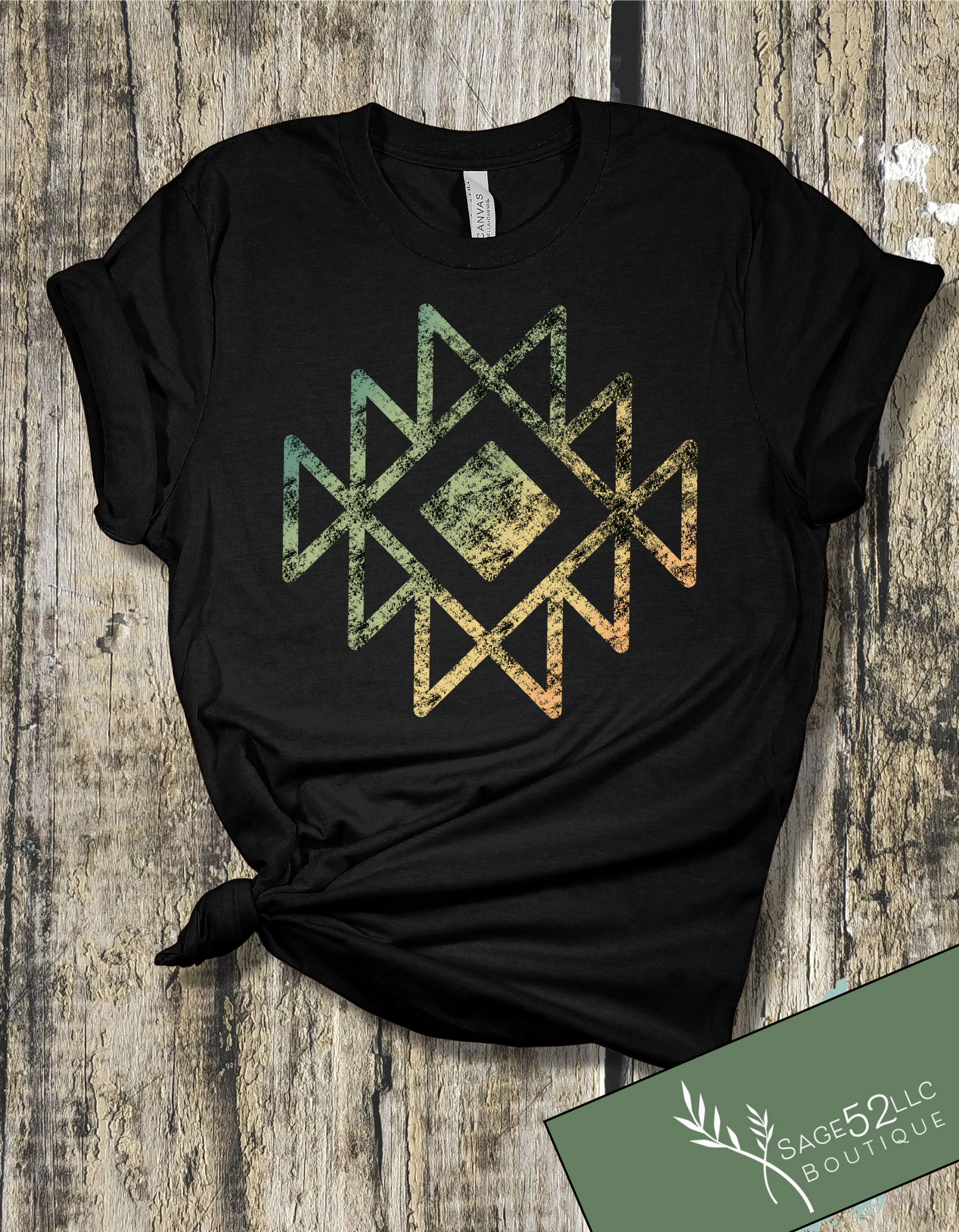 Distressed Aztec T-Shirt