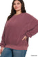 Fleece Pigment Dye Pullover