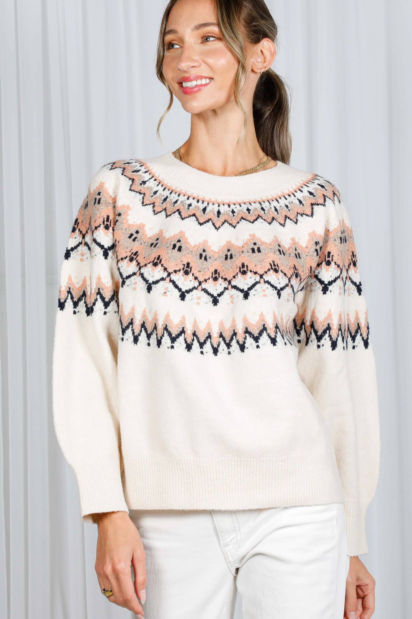 Isle Design Pullover Knitted Sweater