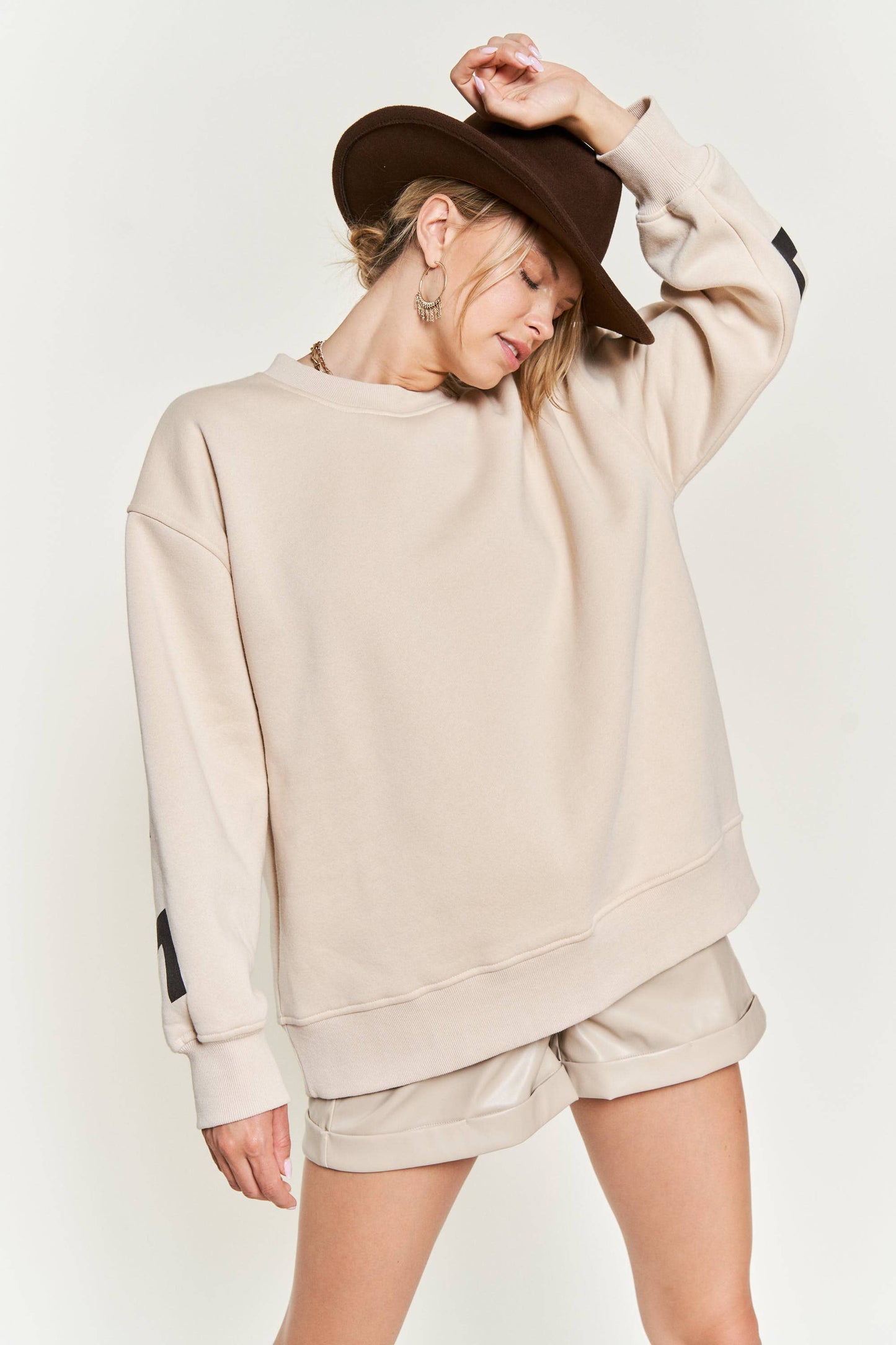 Be Yourself Oversized Sweatshirt