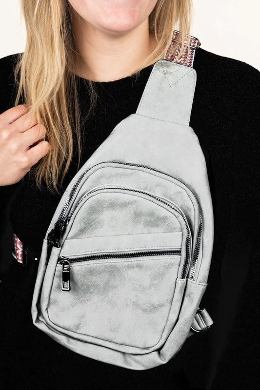 Grey Emma Sling Bag
