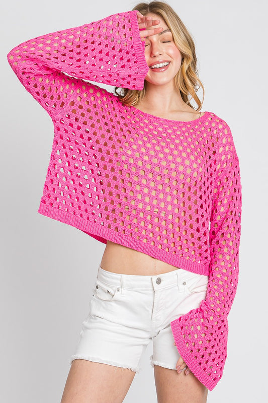 Pink Crocheted Top