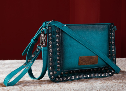 Wrangler Rivets Studded Wristlet/Crossbody