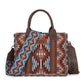 Wrangler Southwestern Pattern Dual Sided Print-Tote/Crossbody