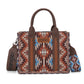 Wrangler Southwestern Pattern Dual Sided Print-Tote/Crossbody