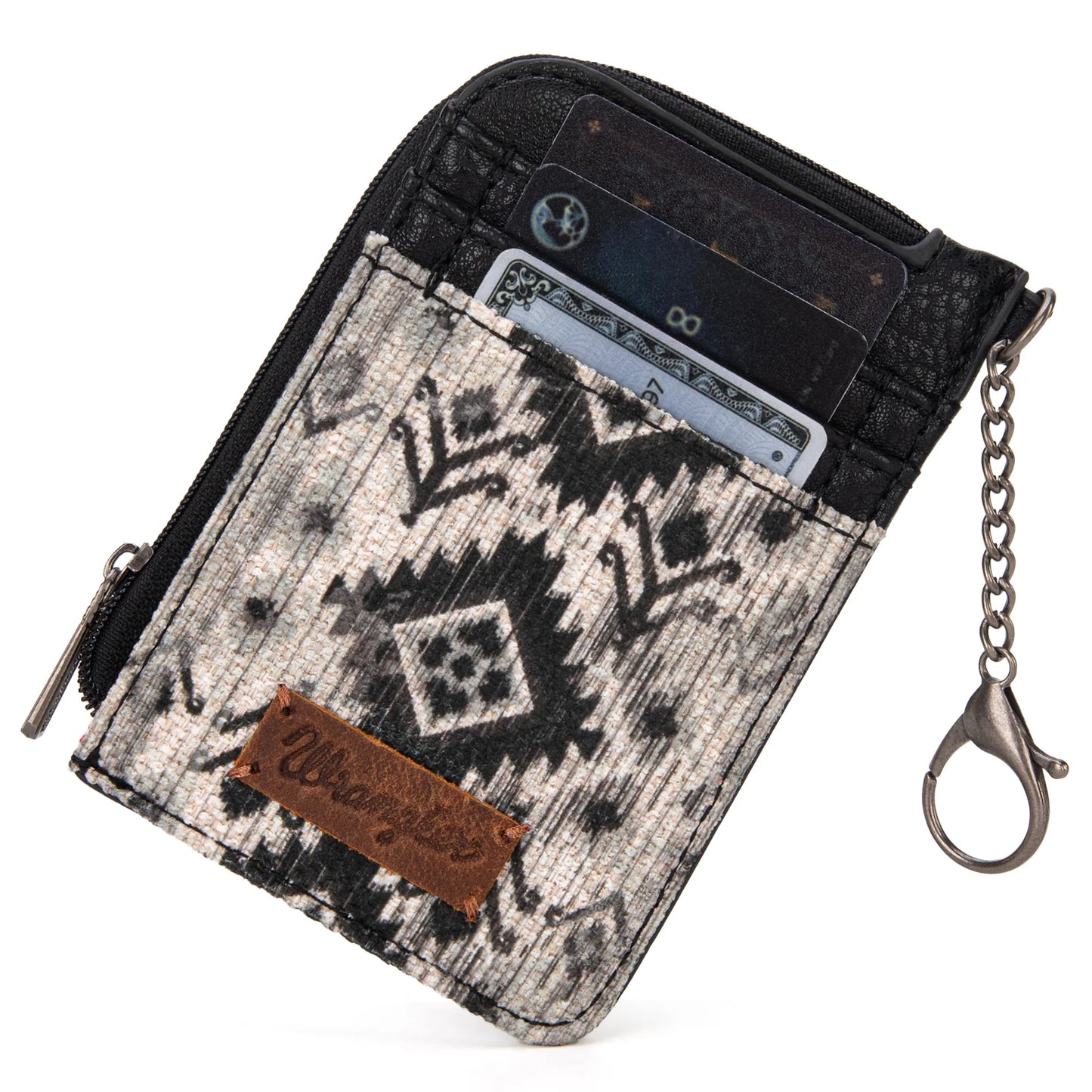 Wrangler Southwestern Art Print Mini Zip Card Case