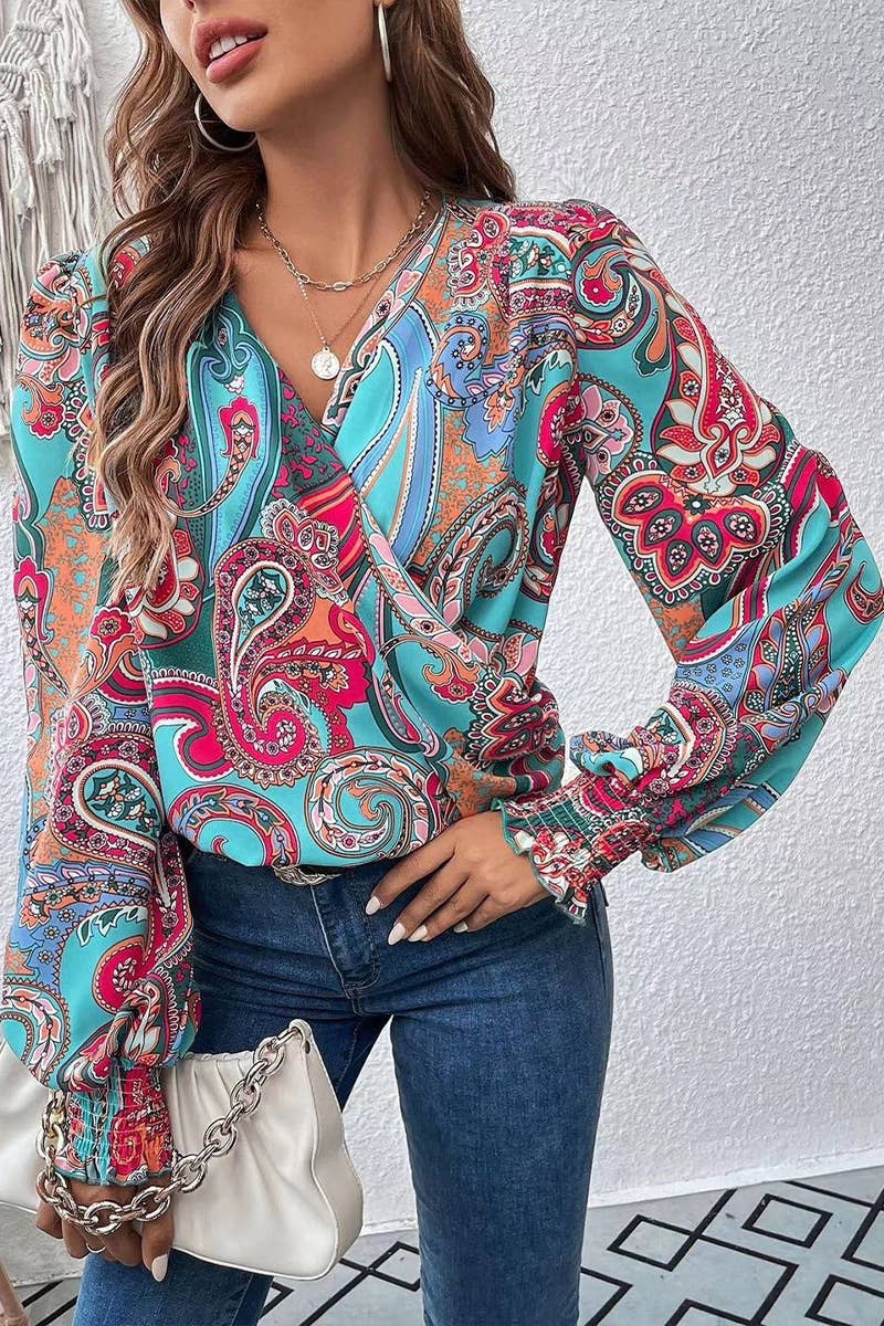 Cross Wrap Blouse